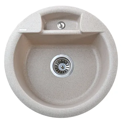 Гранітна мийка Globus Lux GURON 480 мм-А0004, пісочний